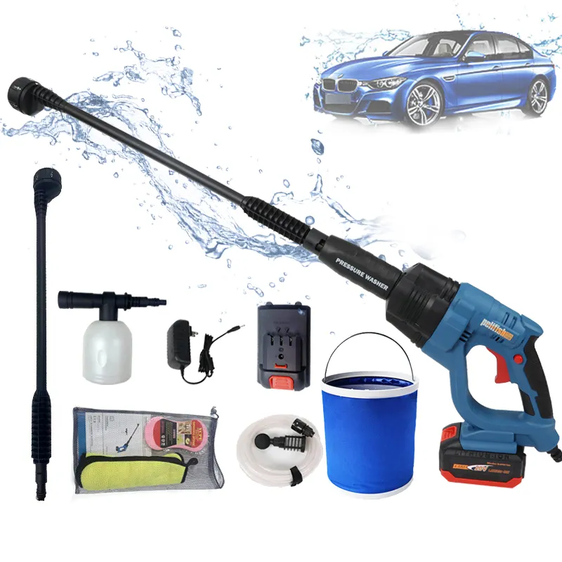 Pelifish Hogedruk Auto Wasmachine Waterpistool Sterke Spoeling Verstelbare Draagbare Carwash