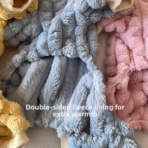 Luxe Style Simple polaire chien <span class=keywords><strong>pull</strong></span> automne hiver manteau à quatre pattes pour chiens chats chiot pyjamas combinaison chaud chien vêtements - Product Image 3