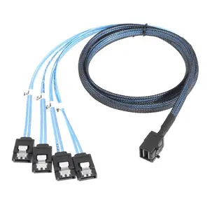 SFF-8643 MINI SAS HD Ke 4 * Kabel SATA untuk Server