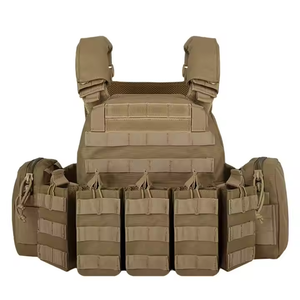 DFV01 Gilet tactique léger noir kaki vert, porte-charge, porte-chargeurs, pour assaut rapide, porte-magazines - Product Image 2