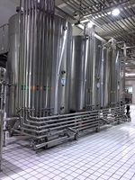 Cuve de fermentation de yaourt en acier inoxydable 304/316L 10000L-50000L avec chauffage/refroidissement et mélangeur pour ligne de production laitière de lait