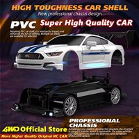 Nuevo Modelo de Auto de Carreras a Escala 1:24 con Tracción en las 4 Ruedas, Control Remoto de 2.4G y 4 Canales, Alcance de Control de Más de 100 Metros, Listo para Usar