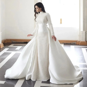 Long Sleeve Turtleneck Wedding Dresses - 2025 New Design