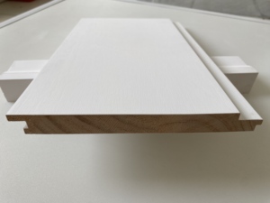 21/32" × 7-1/8" Radiata Pine Shiplap Board Primed White Wall Panel Nickel <b>Gap</b> Ship Lap Board - Product Image 3