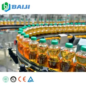 OEM full automatic small plastic bottle edible cooking oil filling capping machine