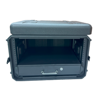 6U 390C OEM moulé Shock Mount DJ Rack Case pour amplificateur audiovisuel Flight Shipping Case
