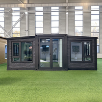 Maison mobile conteneur extensible de 20 pieds avec 2 cuisines, salle de bain et chambre – Maison modulaire à panneaux muraux en acier sculpté