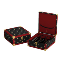 Valise à vin en cuir portable, panier cadeau, emballage créatif, boîtes à vin pour 2, 9 ou 6 bouteilles