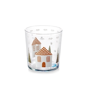 Set di 3 bicchieri in vetro da 35 cl per bevande natalizie, modello Warm Wishes - Product Image 1