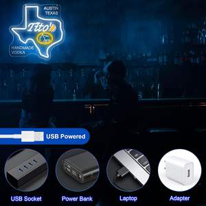 Letrero de Neón de <span class=keywords><strong>Vodka</strong></span> para Decoración de Pared - Letrero de Neón Personalizado con LED Acrílico Alimentado por USB para Decoración de Pared de Bar de Cerveza - Product Image 5