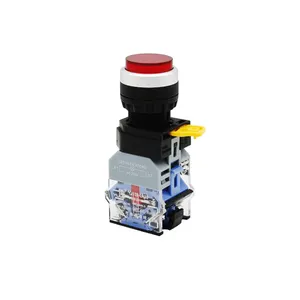 High Round Momentary Latching La38-11DGN La38 Series 220V 22mm Push Button Switch With Led