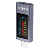 Baru KWS-2303C DC 4-30V 0-12A Tampilan Digital Tegangan Ammeter Detektor Meter Daya Antarmuka Tipe C Presisi Tinggi Kelas 0.1