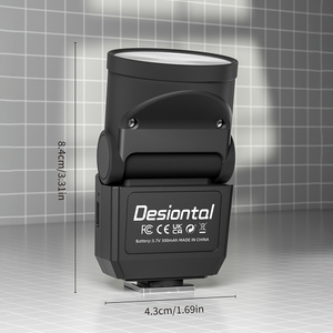 Mini Máy Ảnh Đèn <span class=keywords><strong>Flash</strong></span> F02 Phổ Hot Khởi Động 3.7V 6500K Chiếu Sáng Di Động Trung Quốc 49G Cho Fuji/Olympus/Pentax Máy Ảnh - Product Image 5