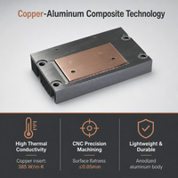 Plaque froide en cuivre et aluminium à haute conductivité thermique, refroidissement liquide de précision CNC pour IGBT, laser, EV, OEM