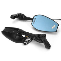 Spion Motor Universal Modifikasi Aluminium Alloy dengan Pemantau Titik Buta Radar Gelombang Milimeter, Dapat Dilipat