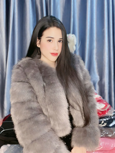 Nouveau design grande taille extérieur fourrure automne dames moelleux maman et <span class=keywords><strong>moi</strong></span> adulte chaud à la mode <span class=keywords><strong>renard</strong></span> vestes d'hiver femmes fausse fourrure manteaux - Product Image 2