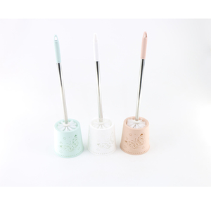 Factory Washing Room Plastic Clean Handle Toilet Brush Cleaner Set For Bathroom Cleaning