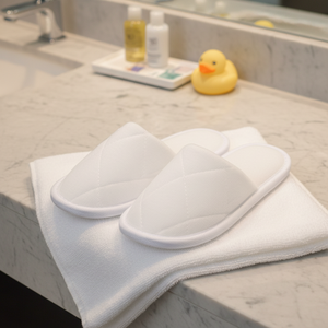 Chaussons en gros, chaussons d'hôtel blancs pour enfants, semelle antidérapante en EVA, chaussons jetables <span class=keywords><strong>de</strong></span> luxe, lavables, logo - Product Image 1
