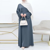 Abaya arabe de haute qualité, Dubaï, satin de soie respirant, 6 couleurs, robe longue pour femmes, modeste, 2024 SIRUI