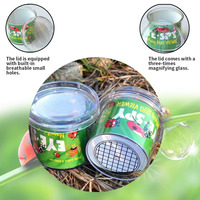 Loupe d'observation d'insectes transparente en plastique pour enfants, jouet éducatif scientifique et technique pour observer et collecter des insectes