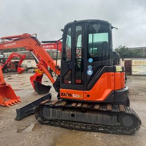 Excavatrice Hitachi ZX50 d'occasion, Hitachi d'occasion de 5 tonnes, pelle sur chenilles avec peu d'heures de travail, mini pelle Hitachi en vente - Product Image 2