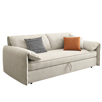 Sofá Cama Plegable de Diseño Moderno y Lujo, Cama Individual Multifuncional, Sofá Cama para Sala de Estar, Sofá Cama Extraíble en Venta