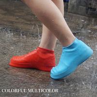 Couvre-chaussures imperméables en silicone extensibles, antidérapants, réutilisables, faciles à porter et à transporter pour l'extérieur, par temps nuageux et pluvieux