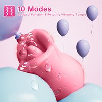 Gelance 3-in-1 Silikon Klitoris- und Brustwarzen-Vibrator mit 10 Leck-/Bissmodi, USB-Aufladbar, Umweltfreundlich, für Frauen, Männer und Paare