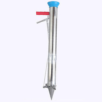 Semoir manuel pour graines de légumes, 7.6cm, en acier inoxydable, graines de maïs, outil domestique, planteur de semis