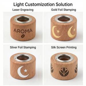 Vietnam WeWood Custom Sustainable Beech Wooden <b>Diffuser</b> Top Eco Friendly Timber Cap <b>for</b> <b>Reed</b> Aroma Bottles - Product Image 5