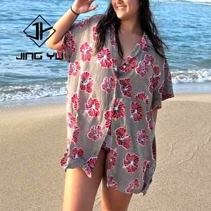 Robes chemise pour femmes sur mesure, imprimées, décontractées, maillots de bain et vêtements de plage, jupes mi-longues - Product Image 2