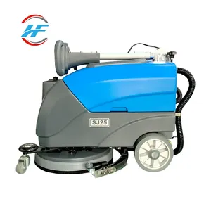 HF-25 Factory Price Rechargeable Floor Scrubber Good Quality Scrubbing Machine Small Size Walk Behind Floor Scrubber