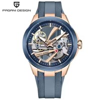 Montre mécanique de luxe pour homme PAGANI DESIGN YS030 Alien Hollow Tourbillon, mouvement transparent en silicone luminescent, saphir