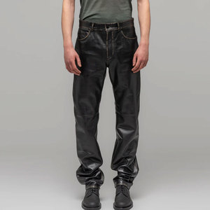 100% High Quality Lightweight Casual Leather <b>Pants</b> Premium Quality Quick Dry Windproof Breathable Fabric Made <b>Pants</b> - Product Image 2