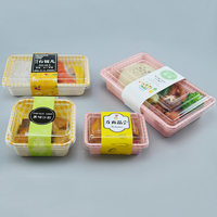 Boîtes jetables avec couvercle pour Tiramisu et gâteau mousse mille-feuilles, emballage de dessert pour pique-nique, conteneur à salade enroulable