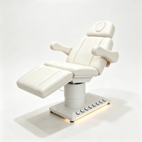 Table de massage électrique chauffante de luxe pour soins du visage, lit médical, mobilier de salon de beauté, table d'extension pour massage