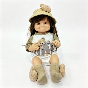 Muñeca reborn personalizada, muñeca niña de pelo largo, muñeca realista de tamaño infantil - Product Image 5
