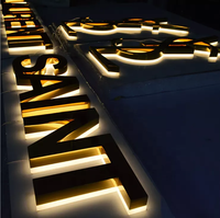 Letrero de letra de canal retroiluminado Led de gran venta 2022 para hospitales y empresas montado en la pared al aire libre respetuoso con el medio ambiente con tiras LED