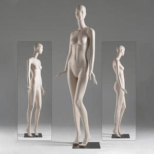 Maniquí de Cuerpo Completo Femenino de Fibra de Vidrio de Alta Gama, con Cabeza y Postura de Pie, Base de Metal, <span class=keywords><strong>para</strong></span> Tiendas Minoristas y <span class=keywords><strong>Escaparates</strong></span> de Boutiques - Product Image 6