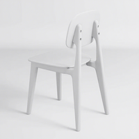 Chaise de salle à manger moderne en plastique épaissi, simple et créative, empilable, démontable, pour la maison et la restauration, avec dossier