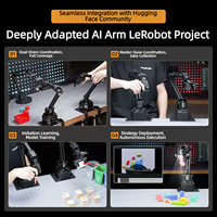 Chipboard Hiwonder NexArm ESP32 Robot Arm, Lengan Mekanik 6-Axis Sumber Terbuka, Platform Pengkodean LeRobot Model Besar AI Vision