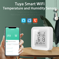 TY-TH06 Tuya 2.4GWIFI Sensor Suhu & Kelembapan untuk Rumah Pintar Var SmartLife Termometer Higrometer Mendukung Alexa