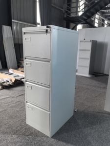 Armoire <span class=keywords><strong>à</strong></span> dossiers verticale en métal <span class=keywords><strong>à</strong></span> 4 tiroirs, moderne, format A4/Legal, verrouillable, mobile, pour <span class=keywords><strong>bureau</strong></span>, maison, hôtels, écoles - Product Image 3