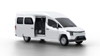 Fourgonnette utilitaire électrique Dongfeng V5 2025 à grand espace, mini-camion à batterie lithium, propulsion arrière, intérieur sombre, moteur unique pour livraison de marchandises