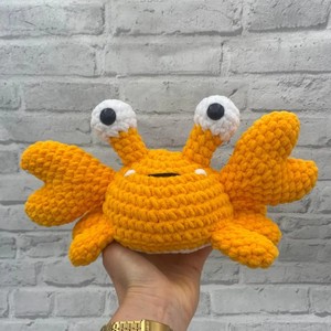 Bán Buôn Dệt Kim Handmade Tự Làm Cua Đỏ Crochet Búp Bê Dễ Thương Kích Thước Nhỏ Thú Nhồi Bông Đồ Chơi Crochet Đồ Chơi Cua - Product Image 2