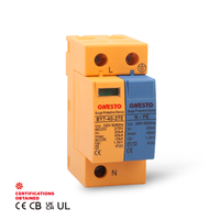 Onesto 1P + N 275V Parafoudre AC avec disjoncteur IEC61643 IP20 AC SPD pour protection contre la foudre et mise à la terre