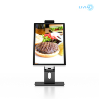 Terminal de point de vente Android de bureau de 21,5 pouces, kiosques de commande en libre-service pour restaurant, affichage de menu numérique et commande en libre-service