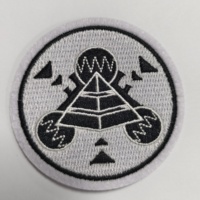 ZT-E-0046 Patchs brodés personnalisés en fer à repasser, grand aigle indien, ensembles cadeaux, patch brodé en relief 3D pour motard