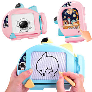 Mainan Edukasi Anak Baru, Mainan Doodle Penghilang Stres Pinball <span class=keywords><strong>2</strong></span>-in-1, Mesin Pinball Genggam, Papan Gambar Magnetik untuk Anak-Anak - Product Image 1