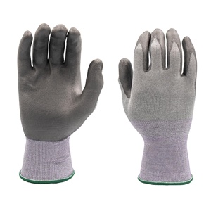 Wholesale PU Coated Grey Work <b>Gloves</b> Cut Resistant Garden General Hardwear Safety <b>Gloves</b> - Product Image 1
